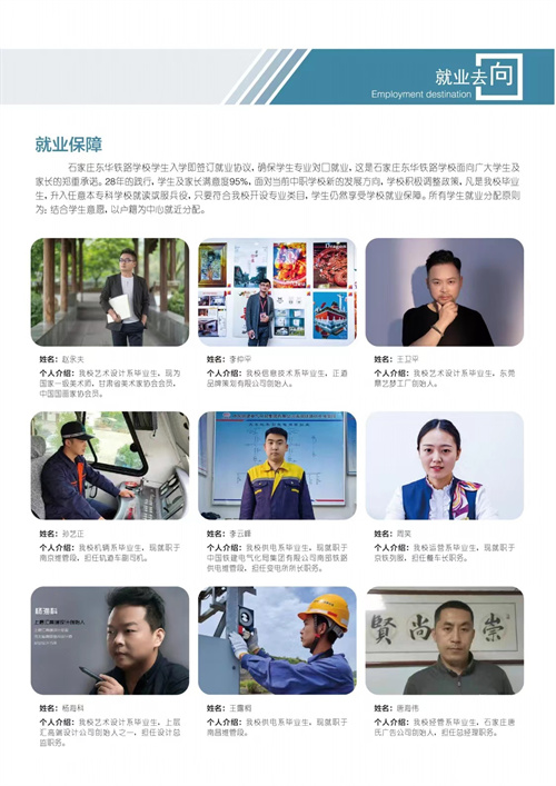 石家庄东华铁路学校毕业生